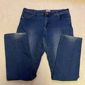 NRJ Natural Reflections Jeans Women's Size 14T Blue Denim Five Pocket